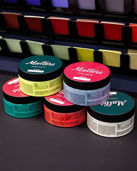 Пять пробников краски Mallers